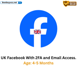 UK Facebook With 2FA and Email Access. Age: 4-5 Months