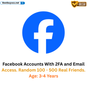 Facebook Accounts With 2FA and Email Access. Random 100 - 500 Real Friends. Age: 3-4 Years