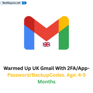 Warmed Up UK Gmail With 2FA/App-Password/BackupCodes. Age: 4-5 Months